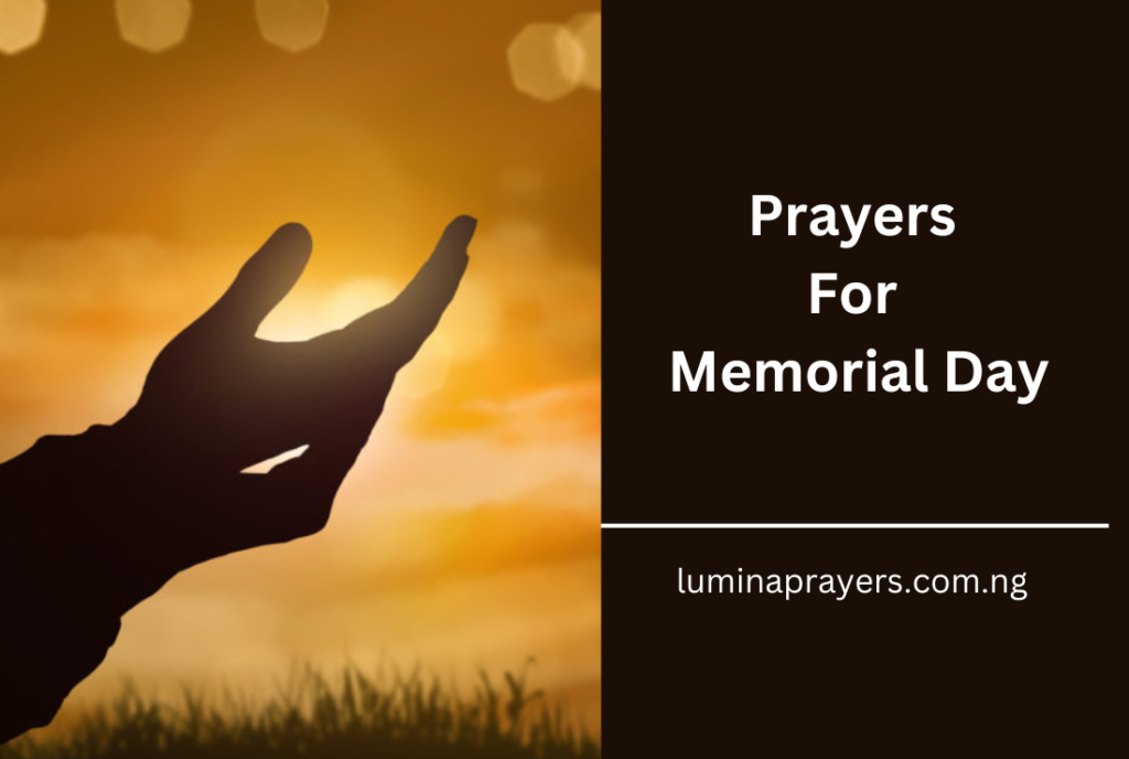 Prayers For Memorial Day