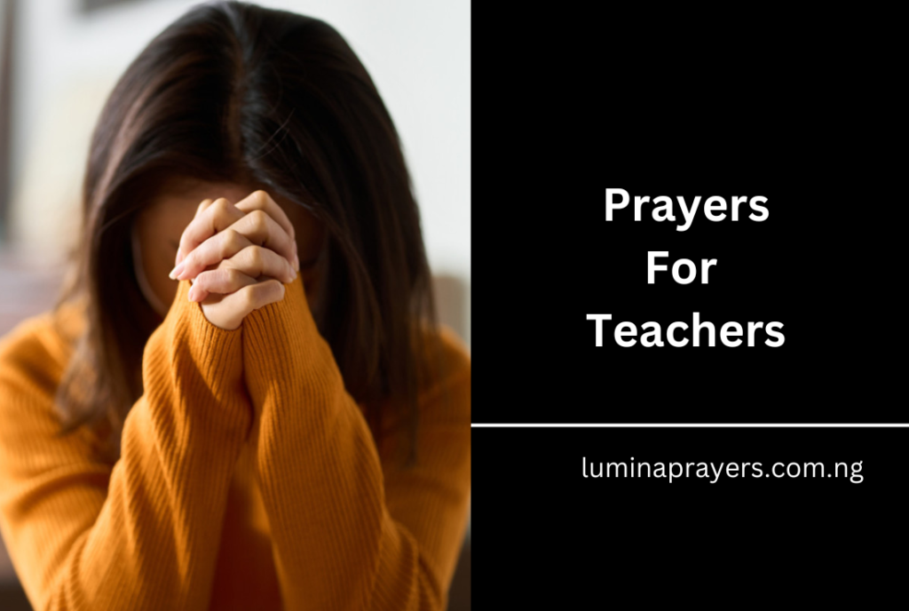 Prayers For Teachers