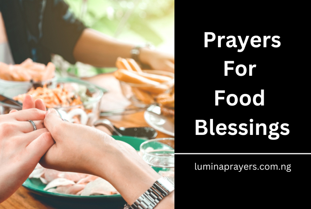 Prayers For Food Blessings