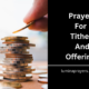 Prayers For Tithes And Offerings