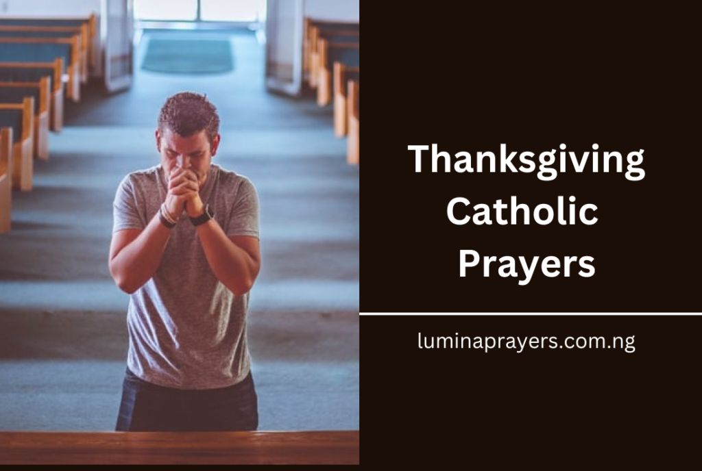 Thanksgiving Catholic Prayers