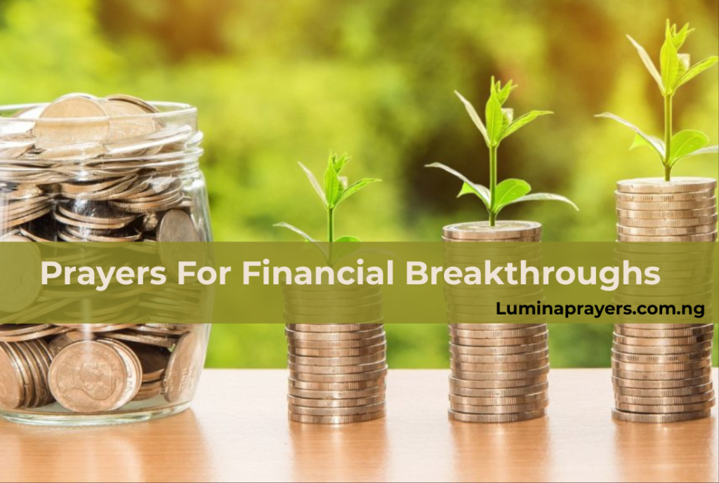 Prayers For Financial Breakthroughs