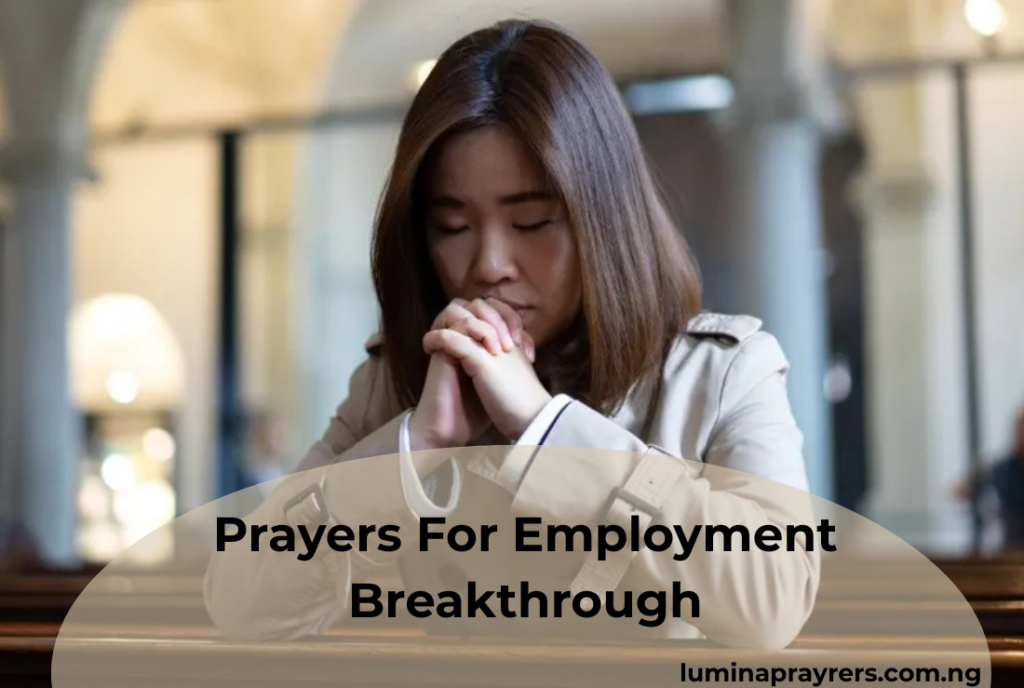 Prayers For Employment Breakthrough